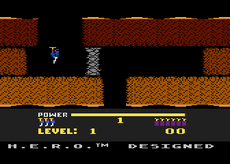 H.E.R.O. title screen for Atari 5200
